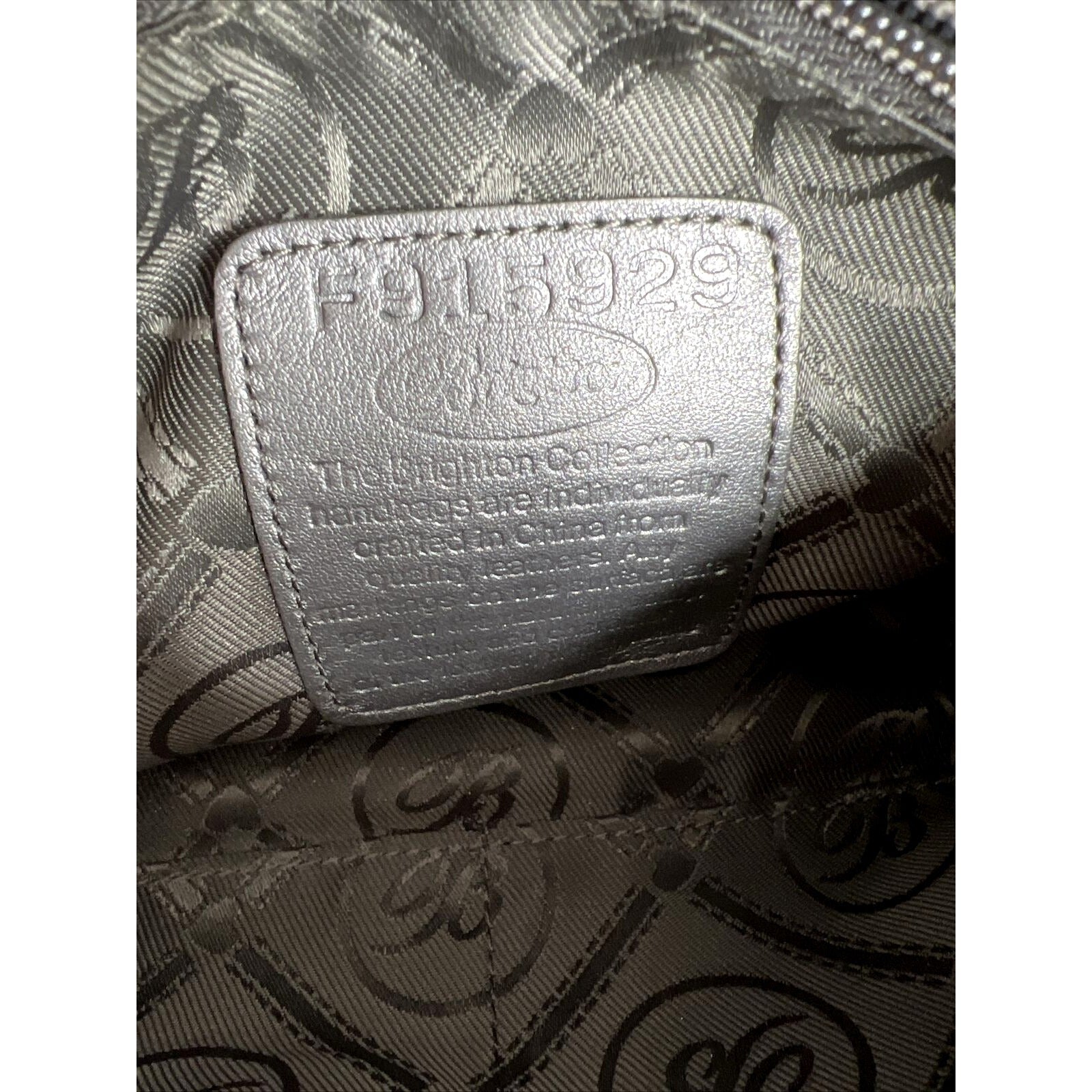 BRIGHTON Green Patent Leather Croc-Embossed Crossbody Bag W/Heart Charm