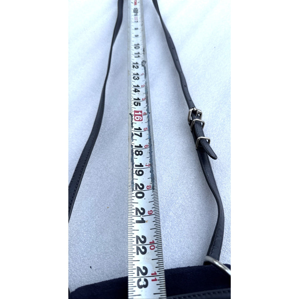 Rebecca Minkoff Navy Suede & Black Leather Crossbody Bag