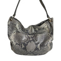 Michael Kors Snakeskin Pattern Shoulder Bag With Gold Accents