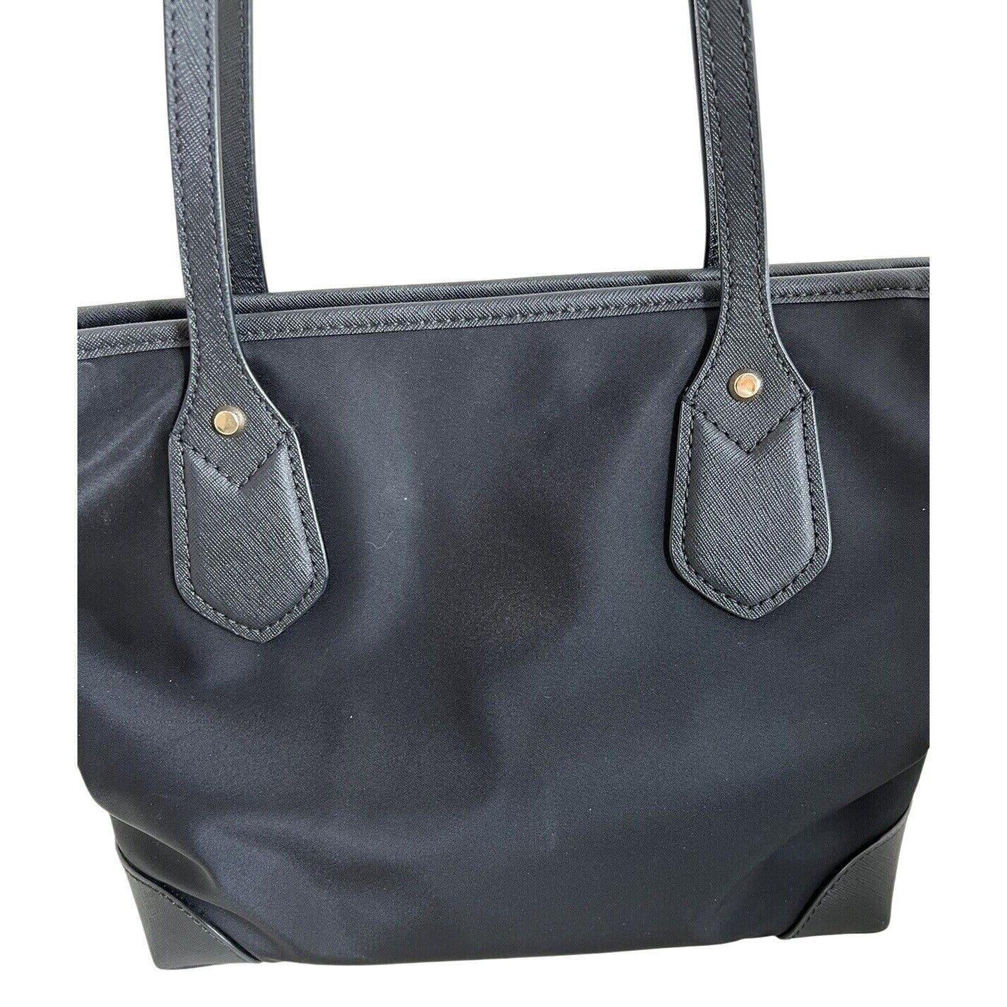 Michael Kors Black Nylon & Leather Tote Shoulder Bag