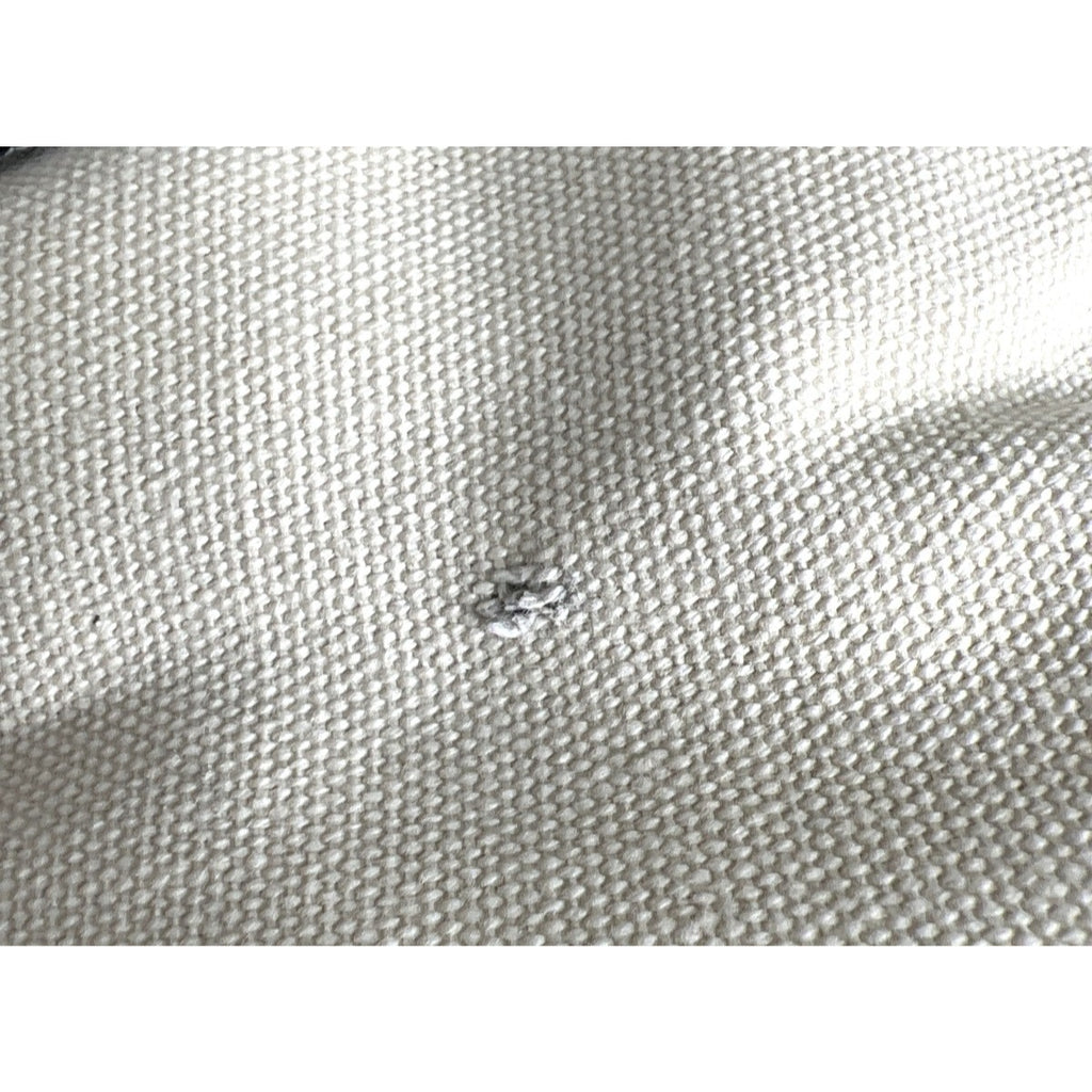 Calvin Klein Beige Canvas Crossbody Bag With Black Strap & Zipper