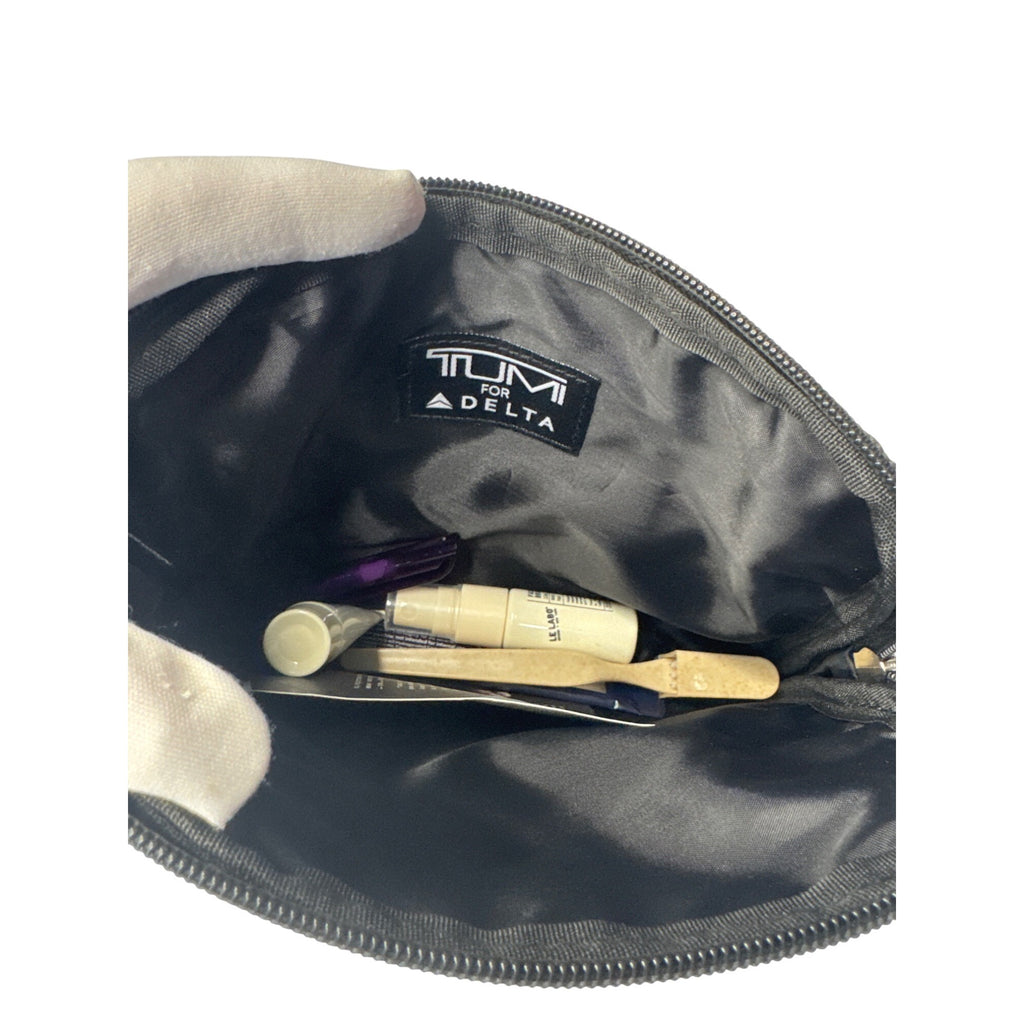 Tumi For Delta Airlines Purple Travel Toiletry Kit Bag With Accessories
