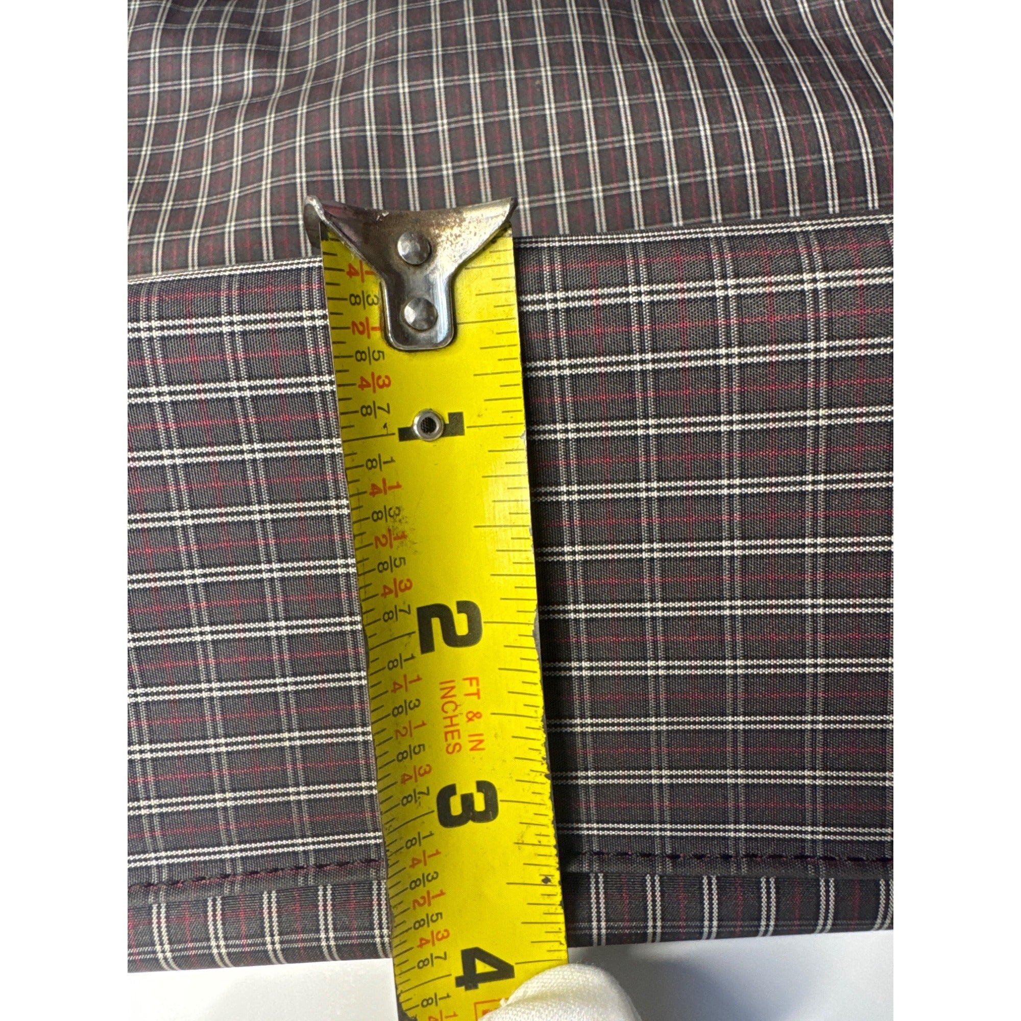 Burberry Black Label Plaid Tote Bag With Leather Handles