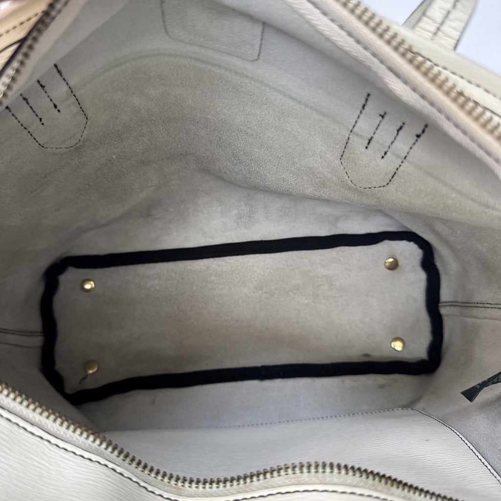 Ralph Lauren RLL Ivory Leather Tote Bag