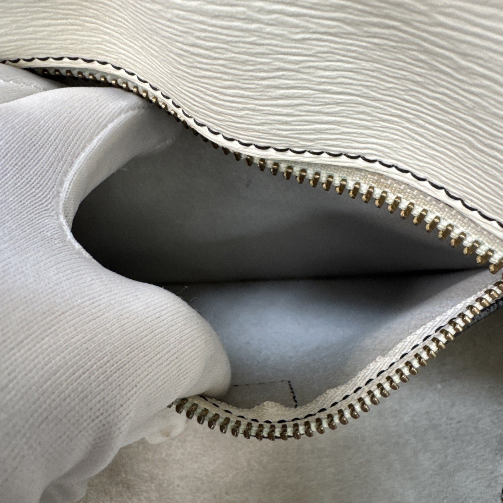 Ralph Lauren RLL Ivory Leather Tote Bag