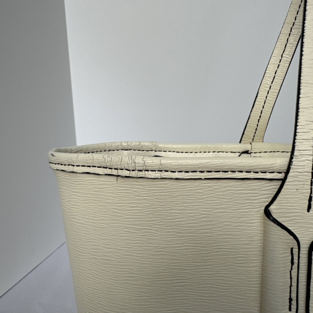 Ralph Lauren RLL Ivory Leather Tote Bag