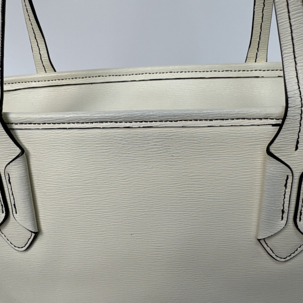 Ralph Lauren RLL Ivory Leather Tote Bag