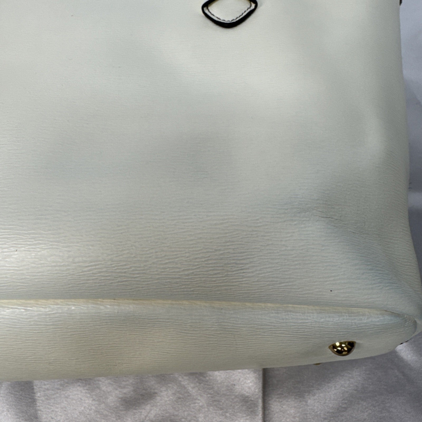 Ralph Lauren RLL Ivory Leather Tote Bag