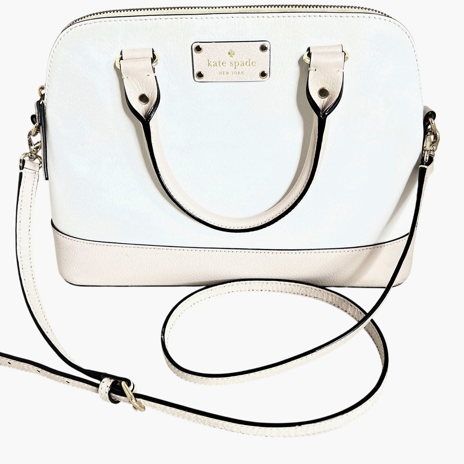 Kate Spade New York Wellesley Cream Pebble Crossbody Satchel