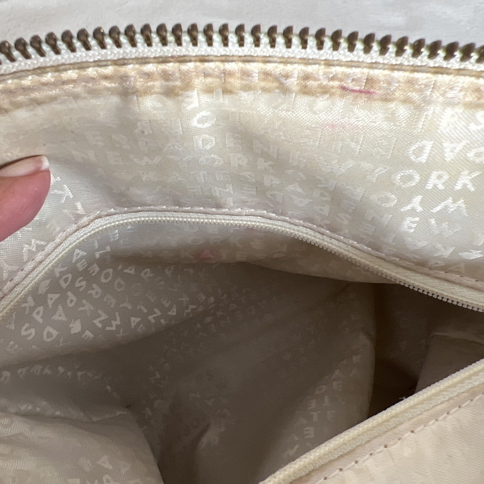 Kate Spade New York Wellesley Cream Pebble Crossbody Satchel