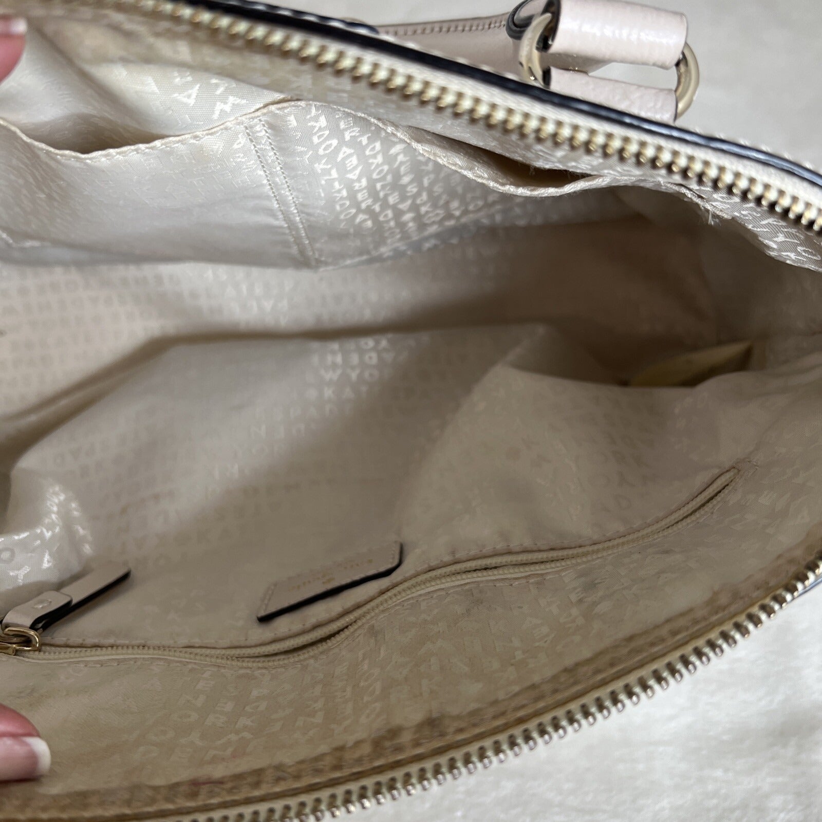 Kate Spade New York Wellesley Cream Pebble Crossbody Satchel