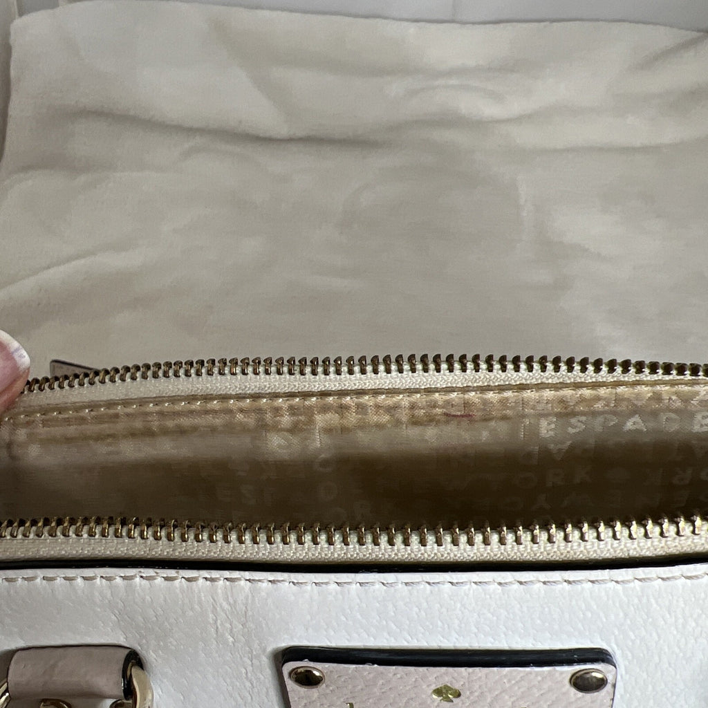 Kate Spade New York Wellesley Cream Pebble Crossbody Satchel