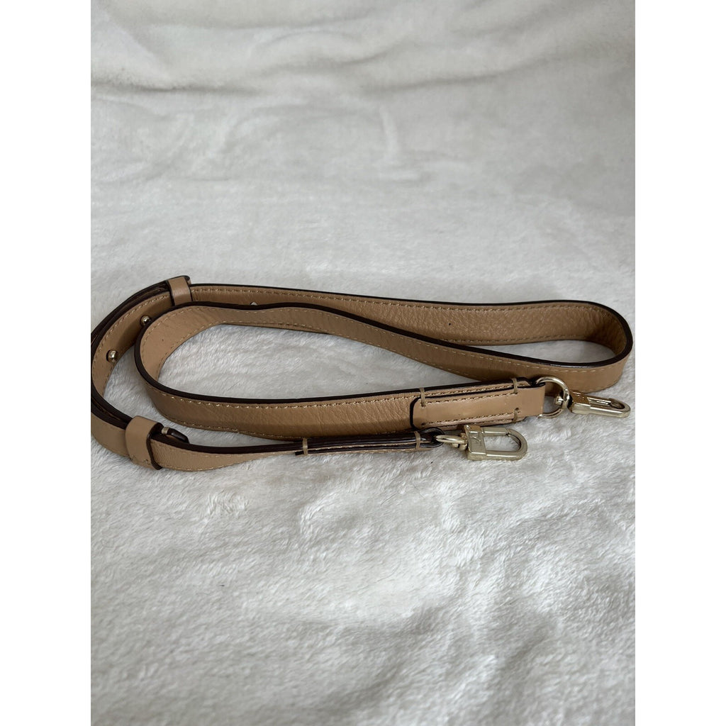 Diane Von Furstenberg Canvas/Leather Leopard Accent Hobo Bag Tan & White