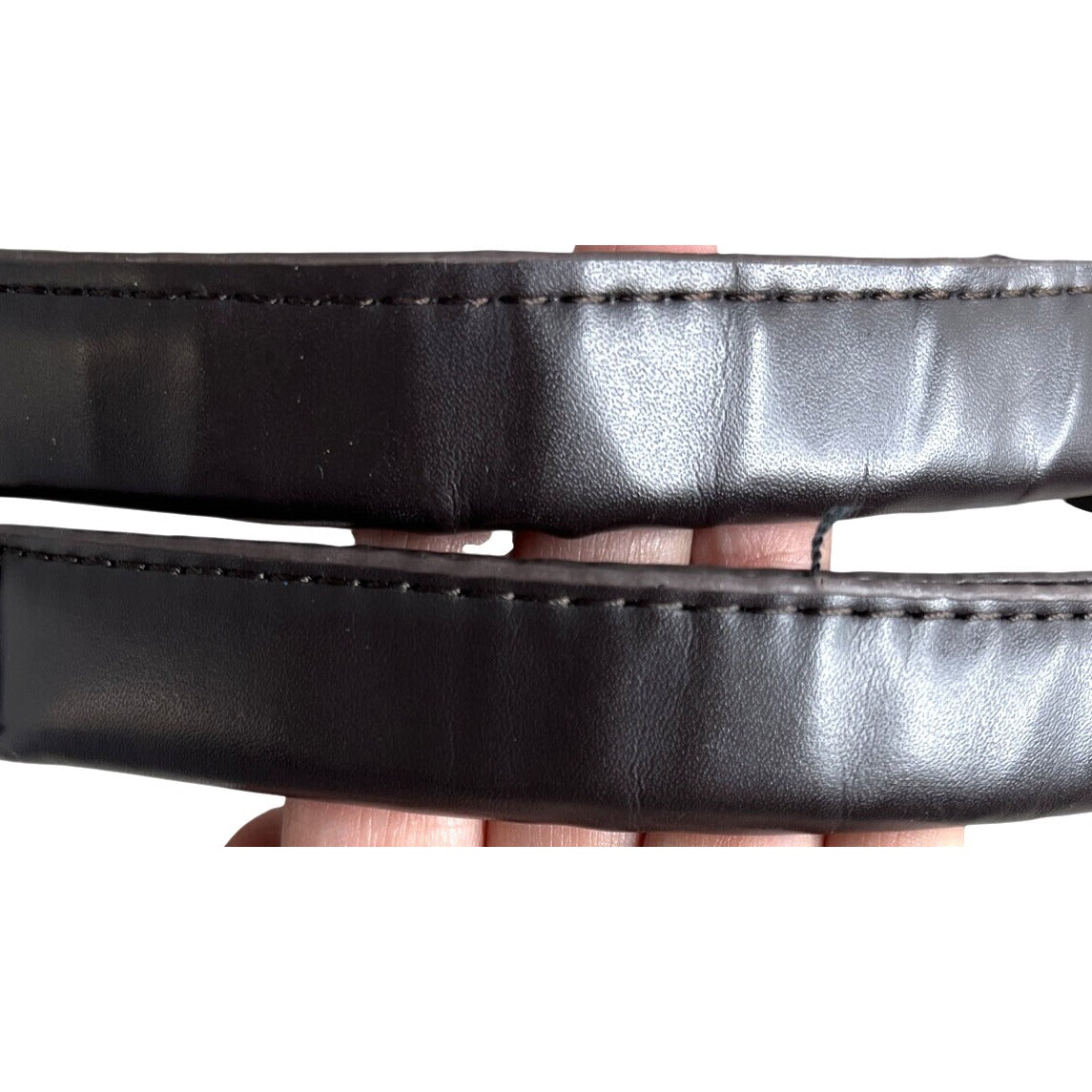 Sandra Roberts Large Tote Bag With Brown Handles & Front Zipper Pocket