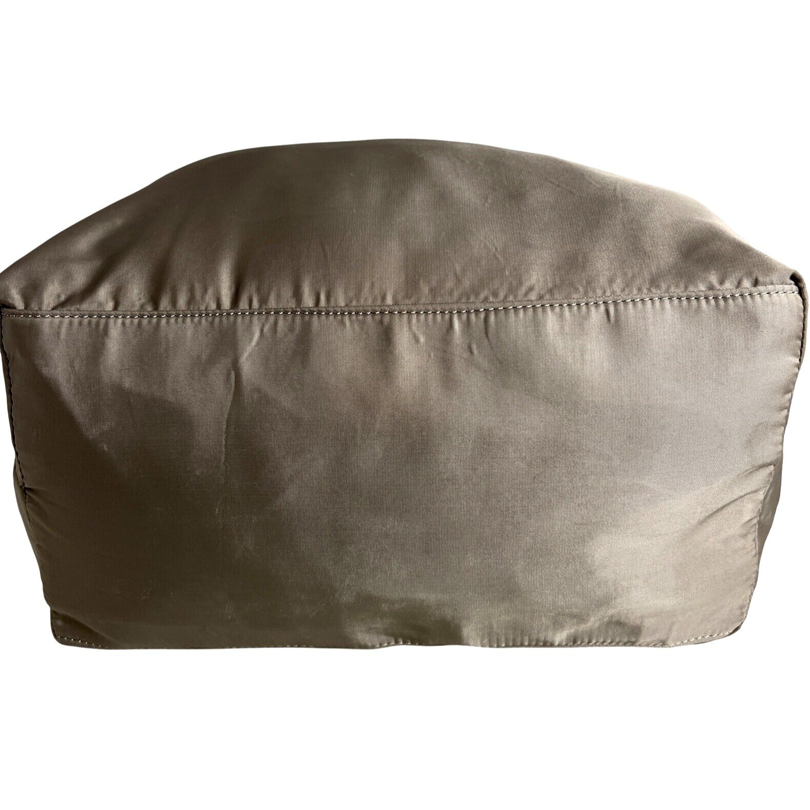 Sandra Roberts Large Tote Bag With Brown Handles & Front Zipper Pocket