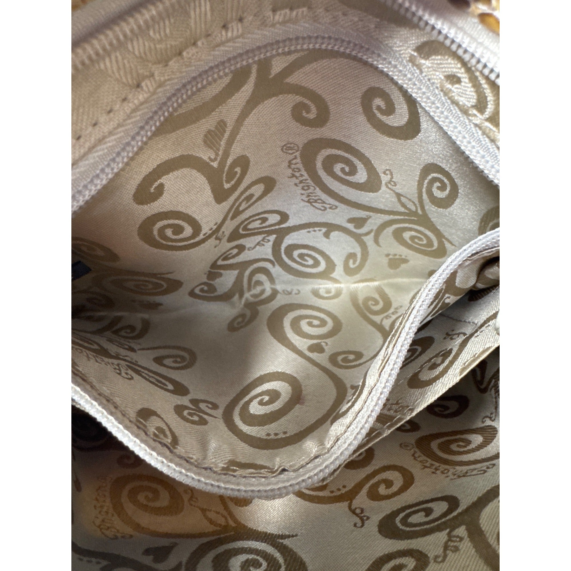 Brighton Snake Print Crossbody Bag With Heart Charm & Adjustable Strap