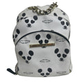 Betsey Johnson Cute Panda Print Backpack With Chain Accent Black & White