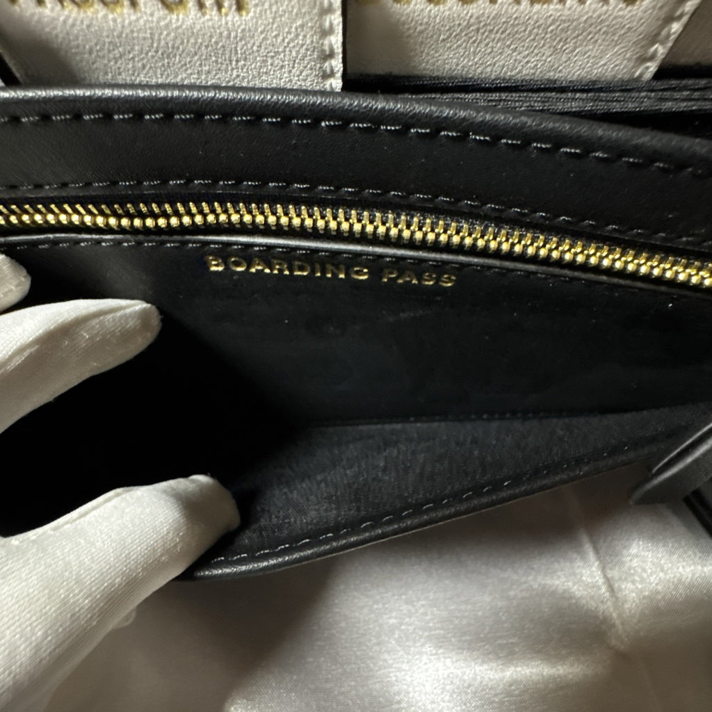 Aldo Black Crossbody Bag W/Embroidered Heart Eye, Rose Design Gold Hardware