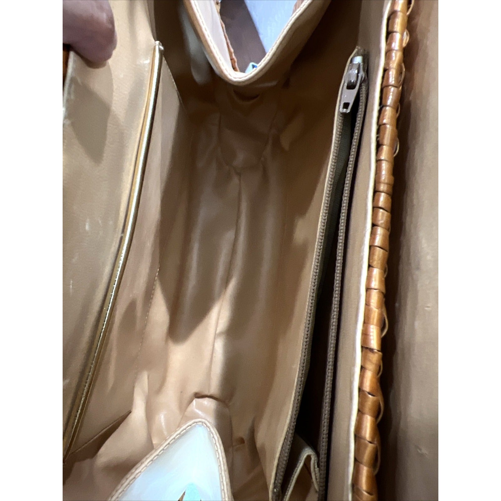 Aldo D’ Oro Vintage Wicker & Leather Shoulder Bag By JR