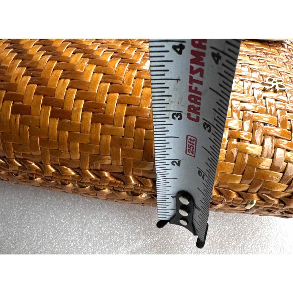 Aldo D’ Oro Vintage Wicker & Leather Shoulder Bag By JR